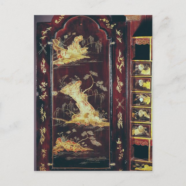 Postal Escritorio decorado con lacado chino (Anverso)