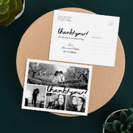 Postal Escritura a mano divertida 4 Collage de fotos Grac