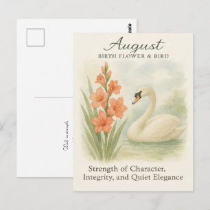 Postal Escritura Cristiana Inspiradora del Cisne de Agost