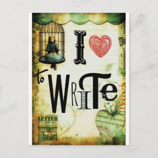Postal Escritura de amor