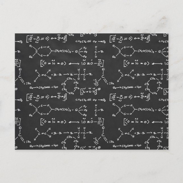 Postal Escritura de fórmula química (Anverso)