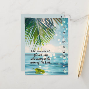 Postal Escritura de Hosanna del Domingo de Ramos