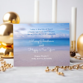 Postal Escritura del Océano Sereno Navidad Religiosa 