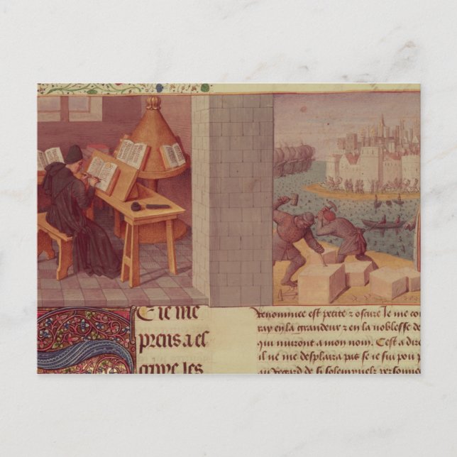 Postal Escritura en vivo y la Fundación de Roma (Anverso)