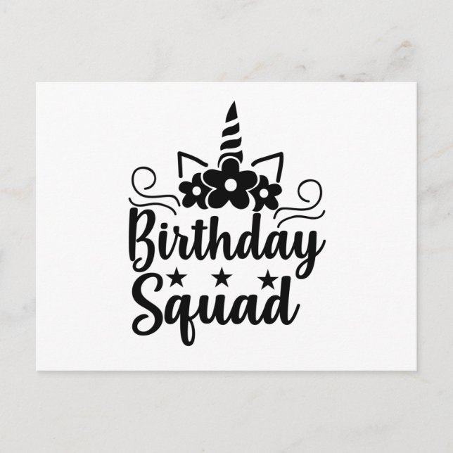 Postal Escuadrón de cumpleaños (Anverso)
