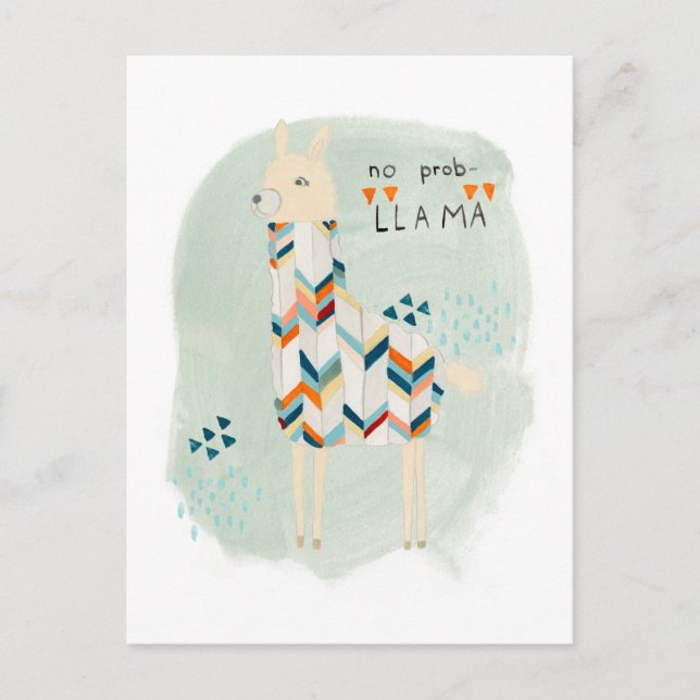 Postal Escuadrón de Llama - Sin Prob-llama (Anverso)