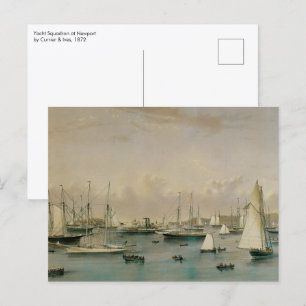 Postal Escuadrón de yates en el puerto de Newport marítim