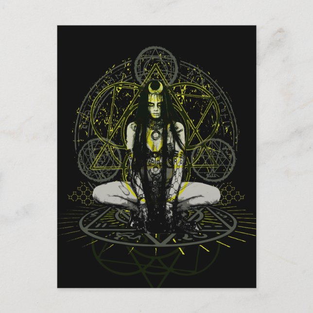 Postal Escuadrón suicida | Círculos mágicos de encantamie (Anverso)