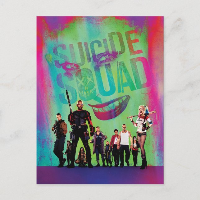 Postal Escuadrón suicida | Green Joker & Squad Movie Post (Anverso)