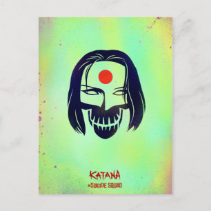Postal Escuadrón suicida   Icono de cabeza de Katana