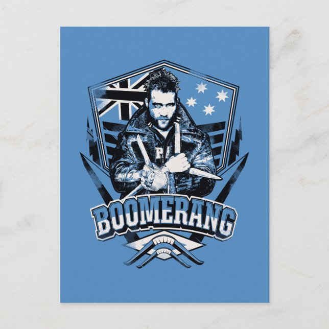 Postal Escuadrón suicida | Insignia de Boomerang (Anverso)