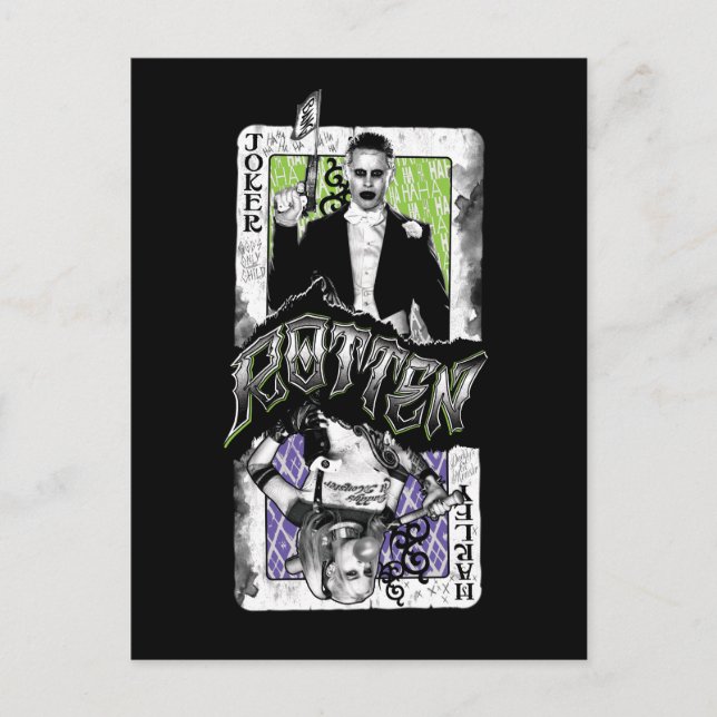 Postal Escuadrón suicida | Joker & Harley Rotten (Anverso)
