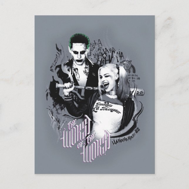 Postal Escuadrón suicida | Lo peor de lo peor (Anverso)