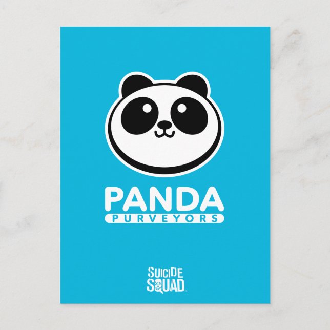 Postal Escuadrón suicida | Logo de Panda Purveyors (Anverso)