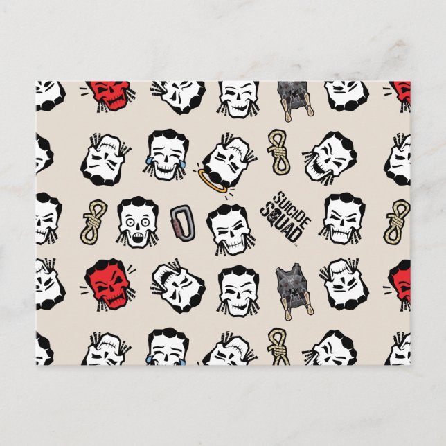 Postal Escuadrón suicida | Patrón de Emoji Slipknot (Anverso)