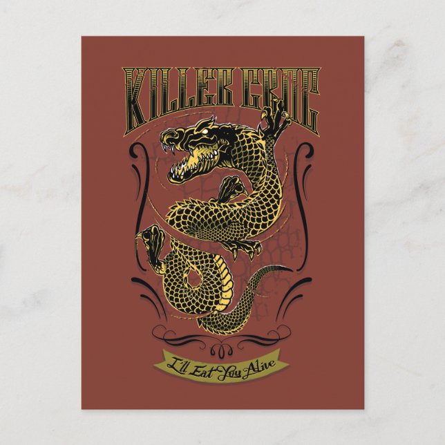 Postal Escuadrón suicida | Tatuaje cruzado asesino (Anverso)