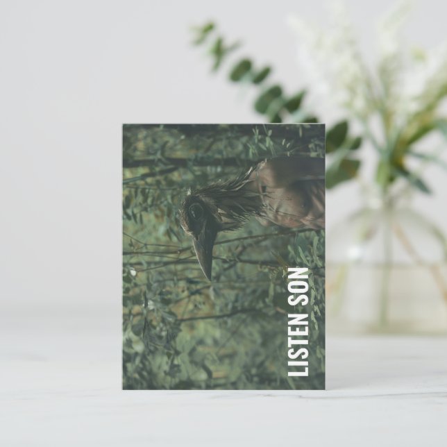 Postal Escucha Son Forest Birdman (Anverso de pie)