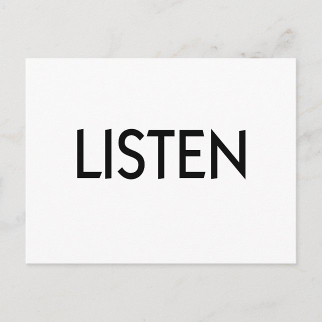 POSTAL ESCUCHAR (Anverso)