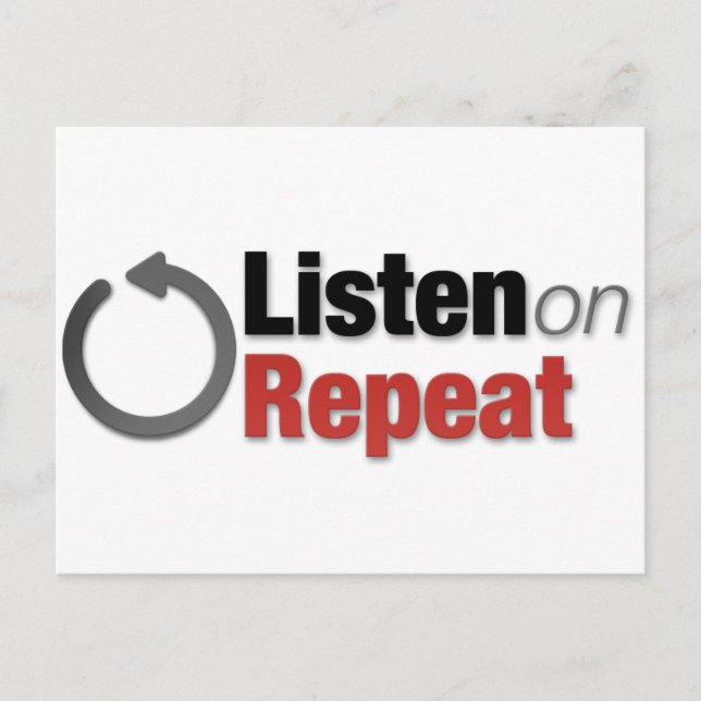 Postal Escuchar al repetir (Anverso)