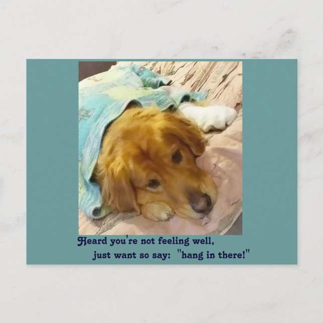 Postal Escuché que no te sientes bien (Anverso)