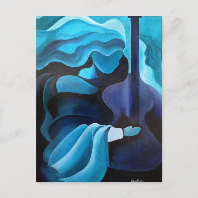 Postal Escucho música en el aire 2010 (Anverso)