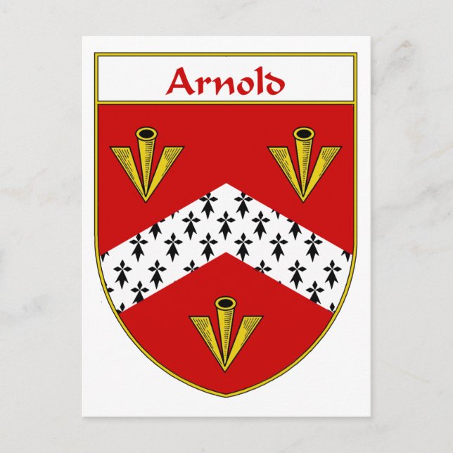 Postal Escudo Arnold de armas/escudo familiar (Anverso)