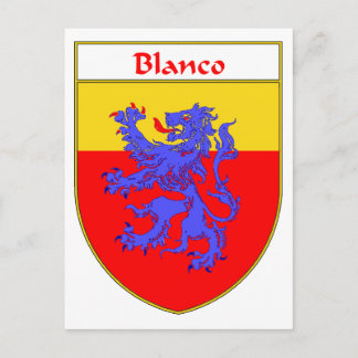 Postal Escudo Blanco de armas/reposo familiar