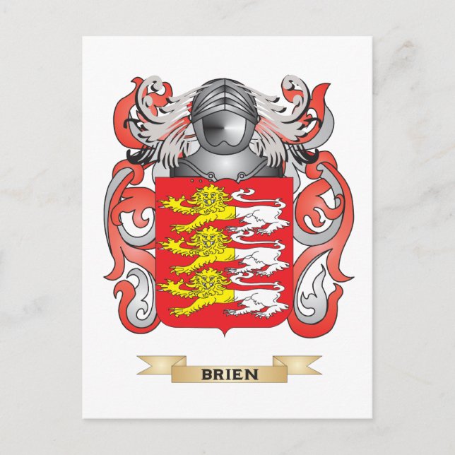 Postal Escudo Brien de Armas (escudo familiar) (Anverso)