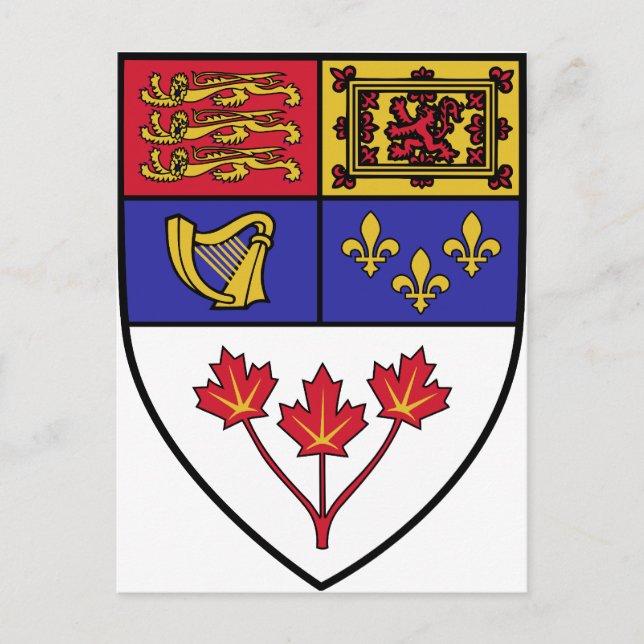 Postal Escudo canadiense, Canadá (Anverso)
