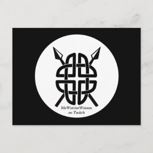 Postal Escudo celta, MeWarriorWoman en Twitch