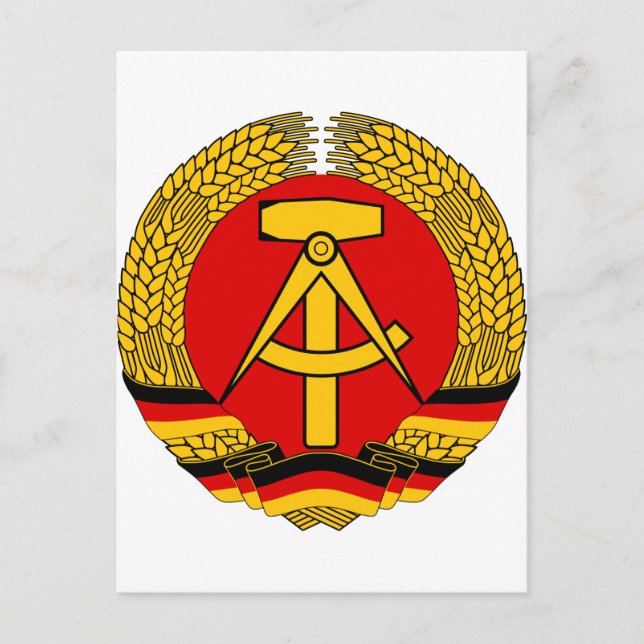 Postal Escudo de Alemania Oriental (Anverso)