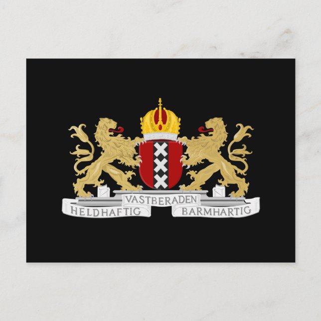 Postal Escudo de Ámsterdam (Anverso)