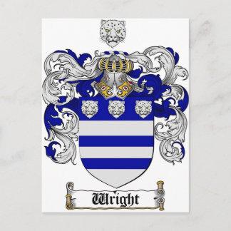 Postal Escudo de armas brillante / Creste de familia bril