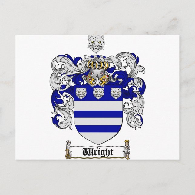 Postal Escudo de armas brillante / Creste de familia bril (Anverso)