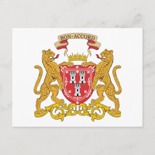 Postal Escudo De Armas De Aberdeen