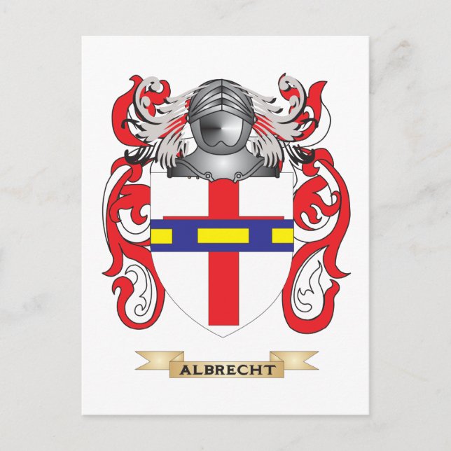 Postal Escudo de armas de Albrecht (escudo familiar) (Anverso)