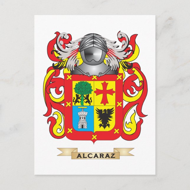 Postal Escudo de armas de Alcaraz (escudo familiar) (Anverso)