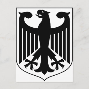 Postal Escudo de armas de Alemania
