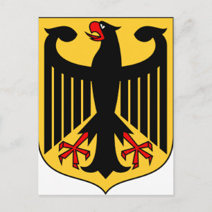 Postal Escudo de armas de Alemania