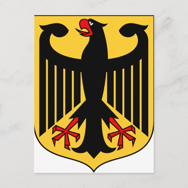 Postal Escudo de armas de Alemania (Anverso)