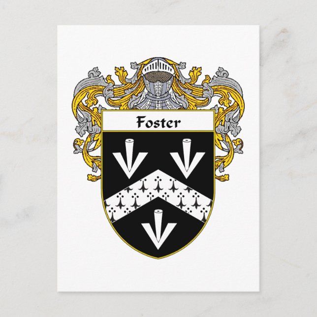 Postal Escudo de armas de aleta (Mantled) (Anverso)