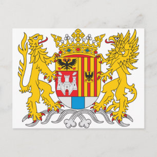 Postal Escudo De Armas De Amberes
