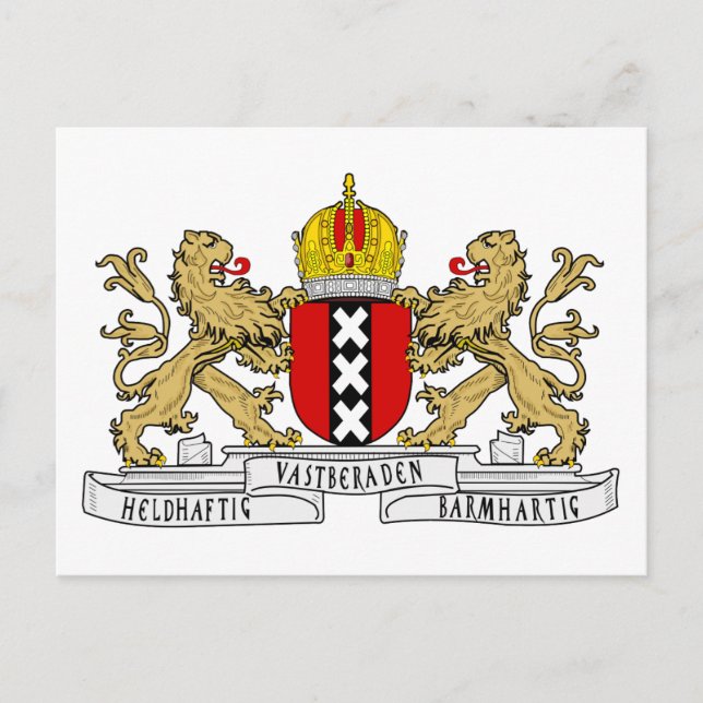 Postal Escudo de armas de Amsterdam (Anverso)