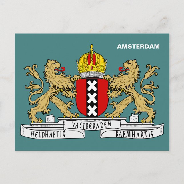 Postal Escudo de armas de Amsterdam (Anverso)