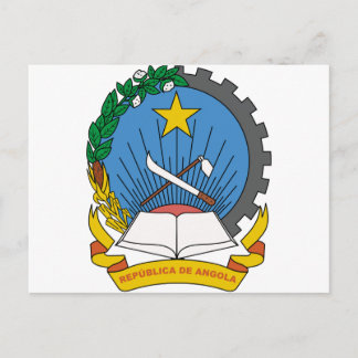 Postal Escudo de armas de Angola