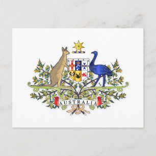 Postal Escudo de armas de Australia