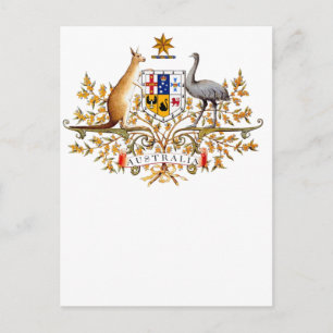 Postal escudo de armas de australia