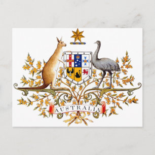 Postal Escudo de armas de Australia