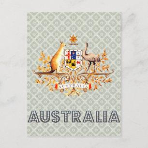 Postal Escudo de armas de Australia