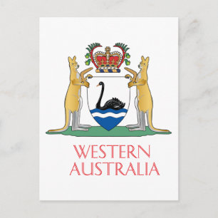 Postal Escudo de armas de Australia Occidental